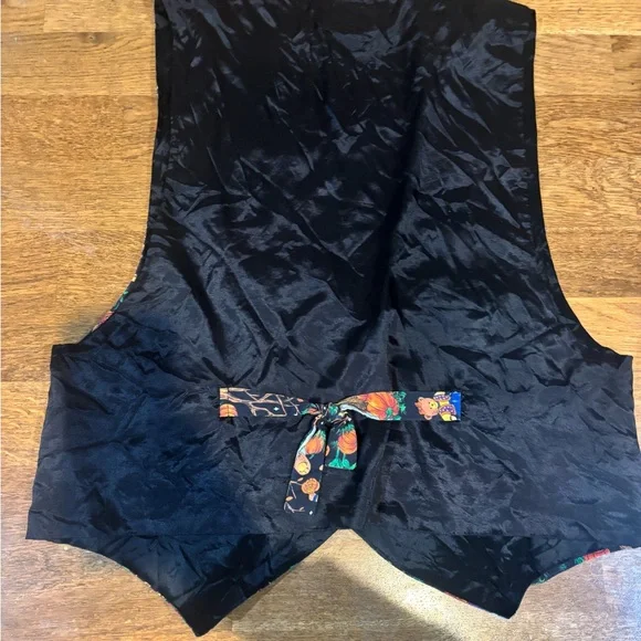Vintage Halloween Bear Vest | XL | Made in USA | Pumpkins Ghosts Trick-or-Treat - Picture 6 of 9